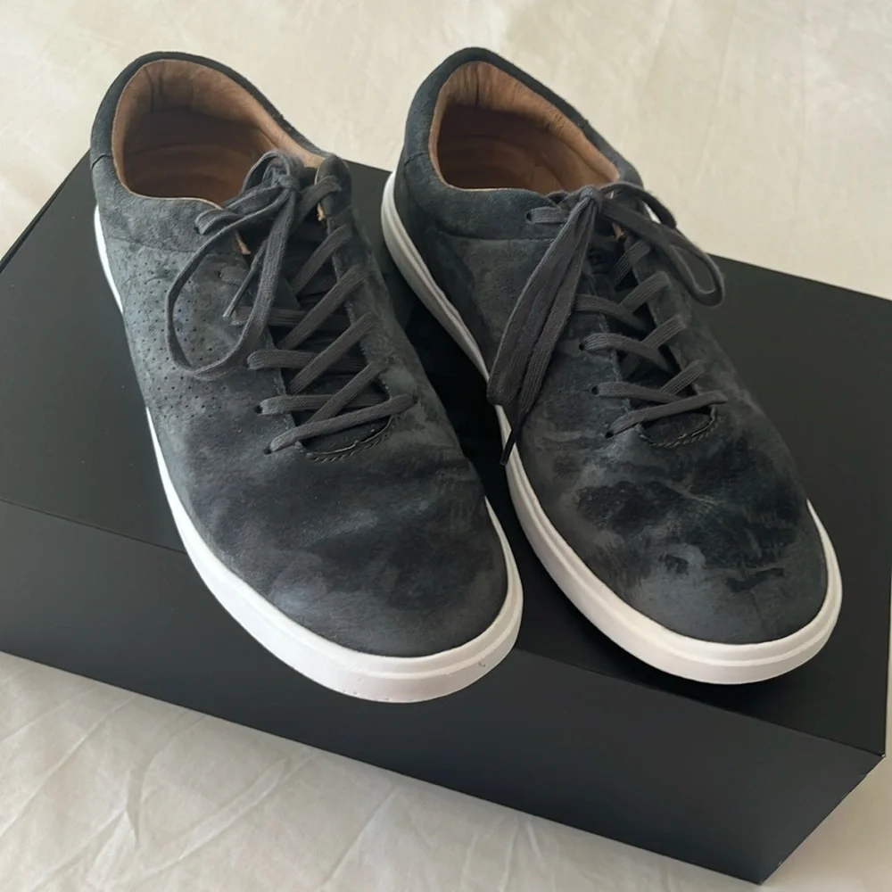 TravisMathew Cuater Phenom Suede Blue Gray Casual Shoes Sneakers Men’s 8